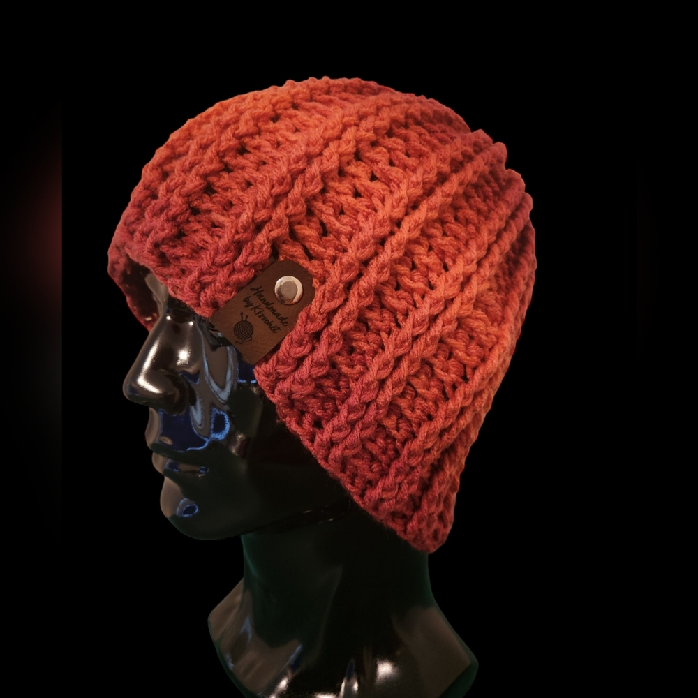 Men's Crochet Ribbed Beanie